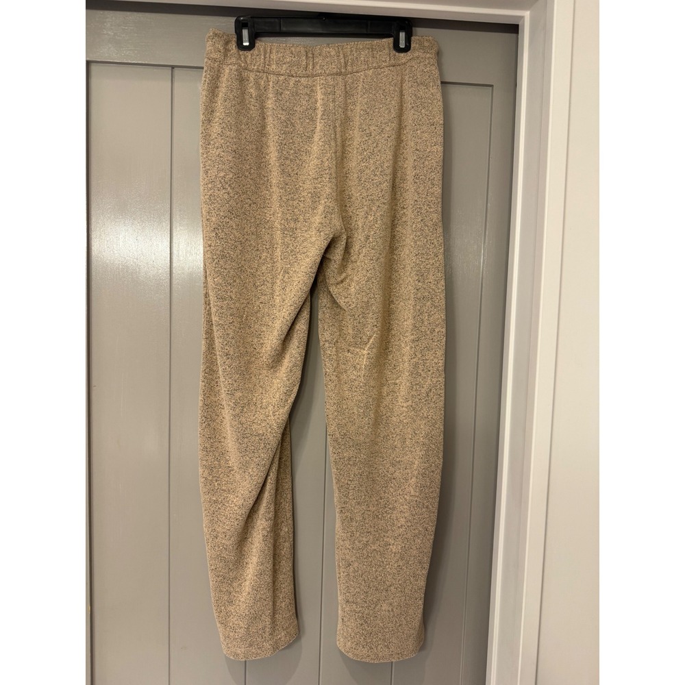 Nordstrom Womens Marled Knit Lounge Pants Tan Beige Drawstring Relaxed Medium - Picture 6 of 6
